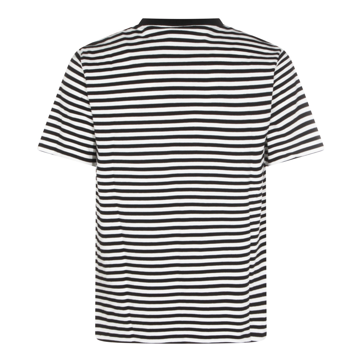 BLACK AND WHITE COTTON T-SHIRT