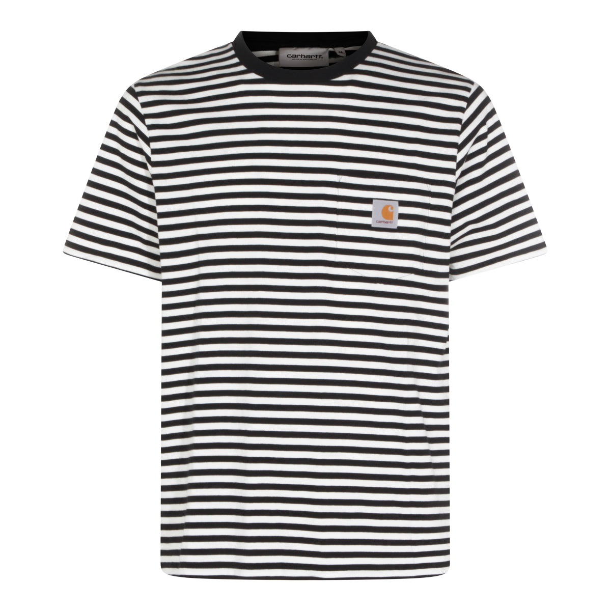 BLACK AND WHITE COTTON T-SHIRT