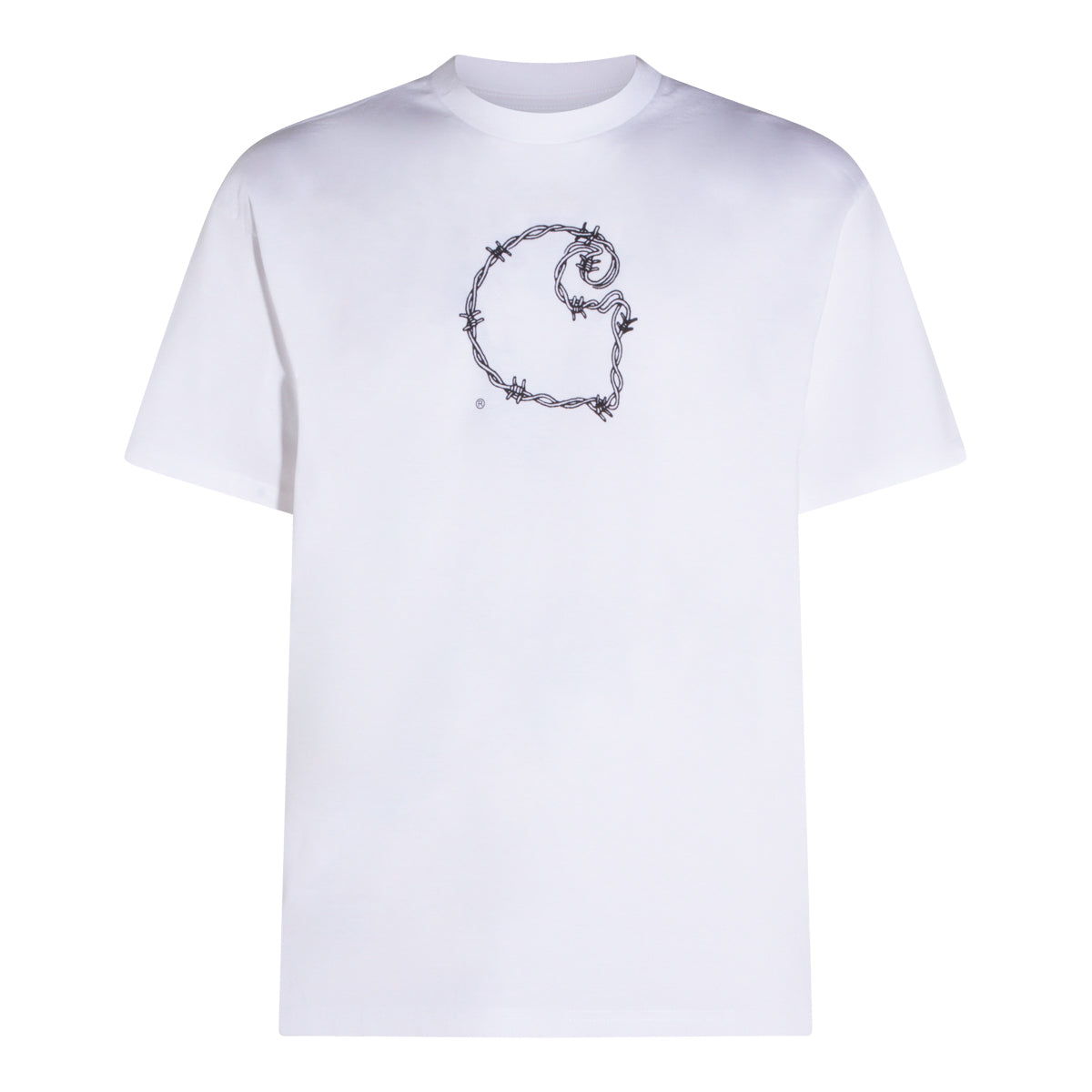 WHITE COTTON T-SHIRT