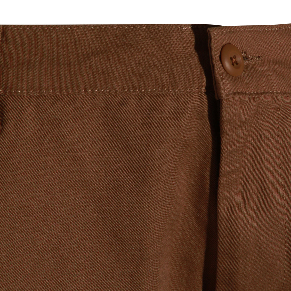 BROWN COTTON BRADY PANTS