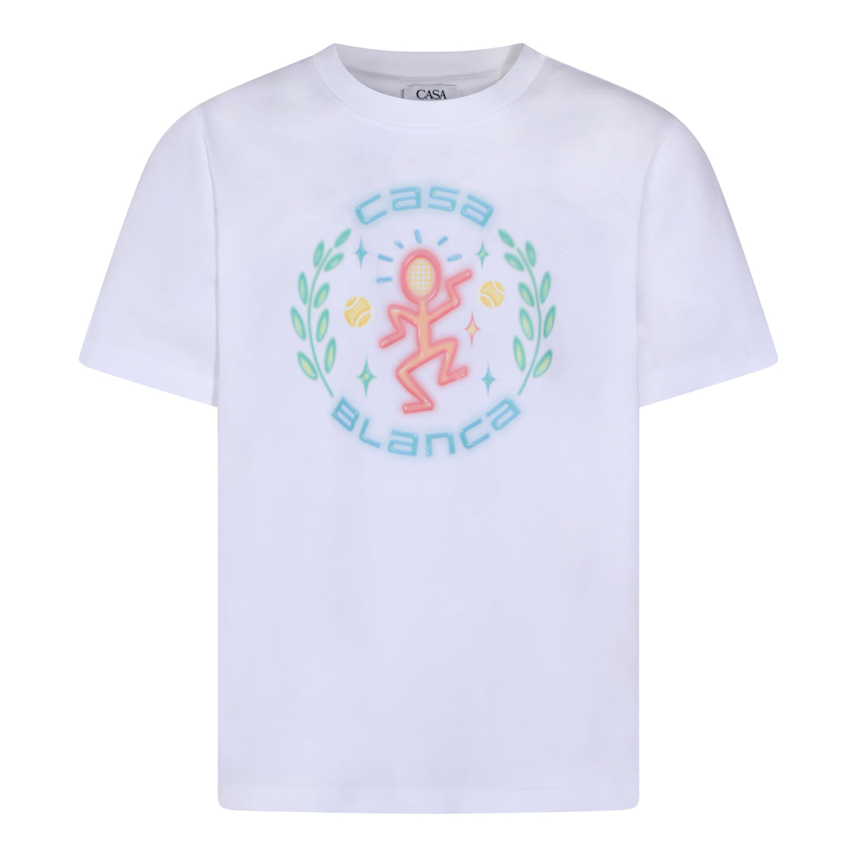 WHITE COTTON T-SHIRT