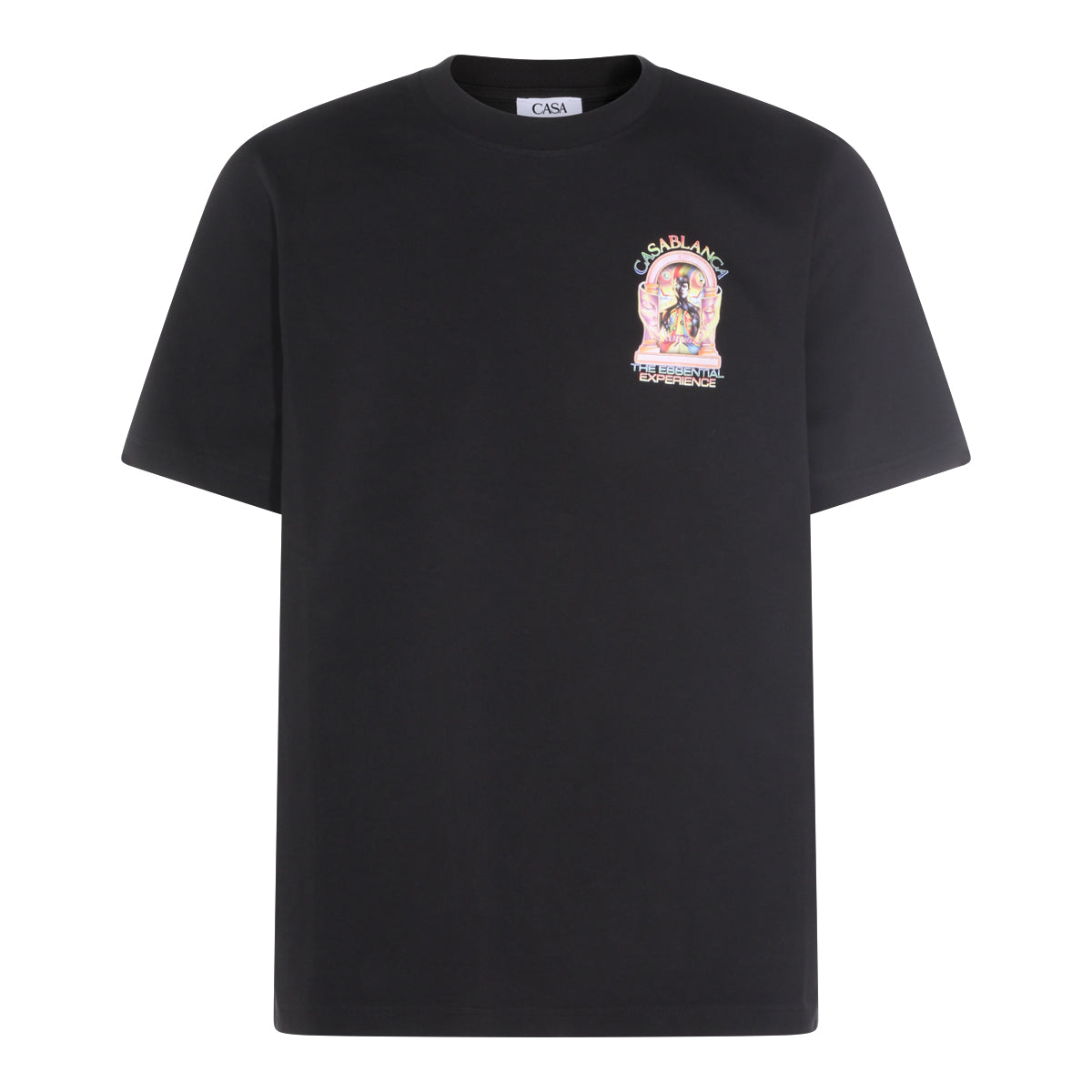 BLACK COTTON T-SHIRT