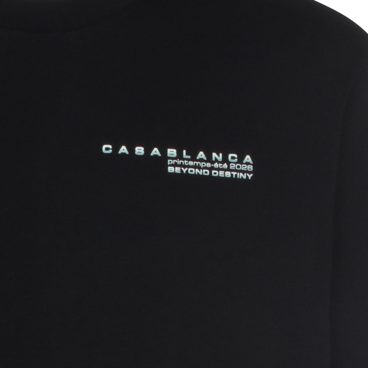 BLACK COTTON T-SHIRT