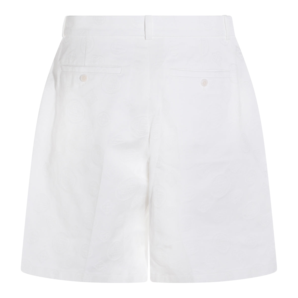 WHITE COTTON SHORTS