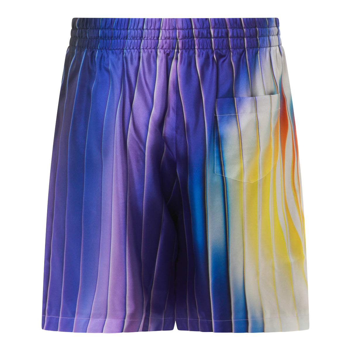 MULTICOLOR SILK SHORTS