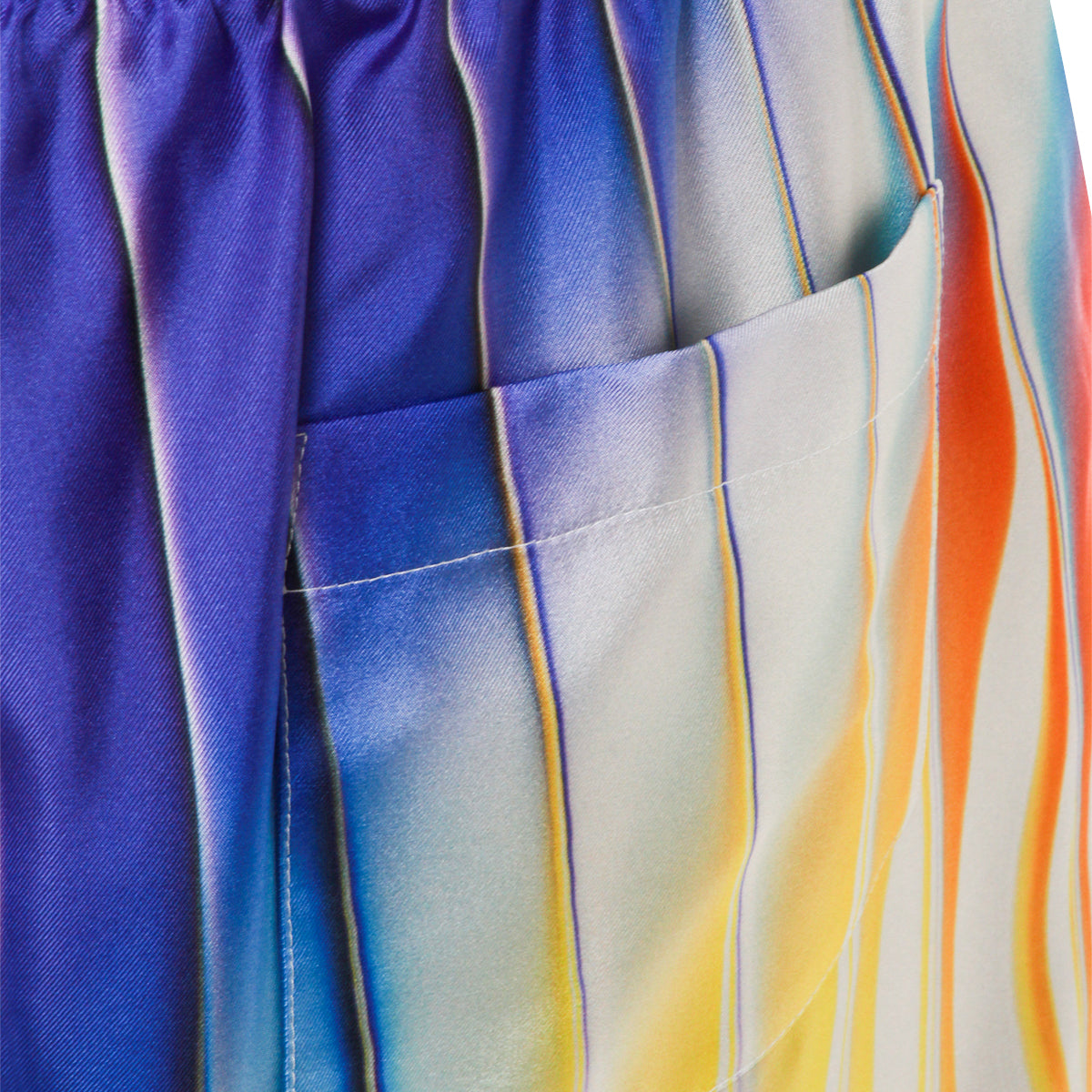 MULTICOLOR SILK SHORTS