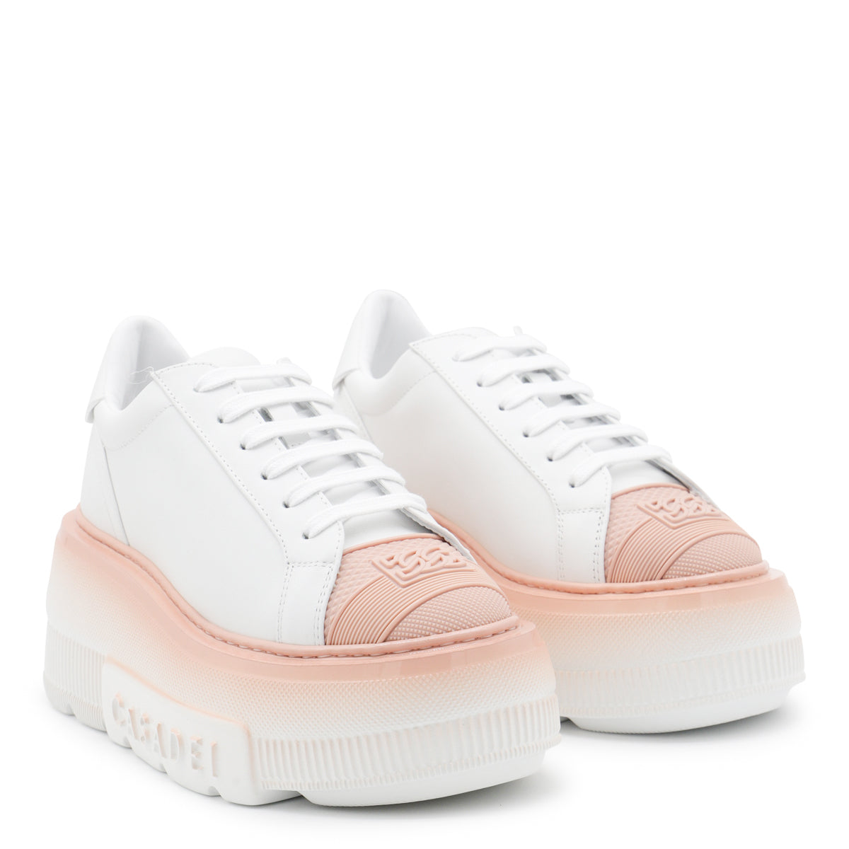 WHITE LEATHER ASH NEXUS SNEAKERS