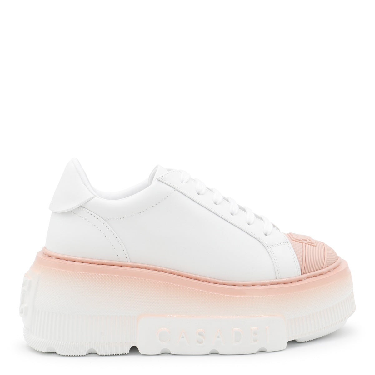 WHITE LEATHER ASH NEXUS SNEAKERS