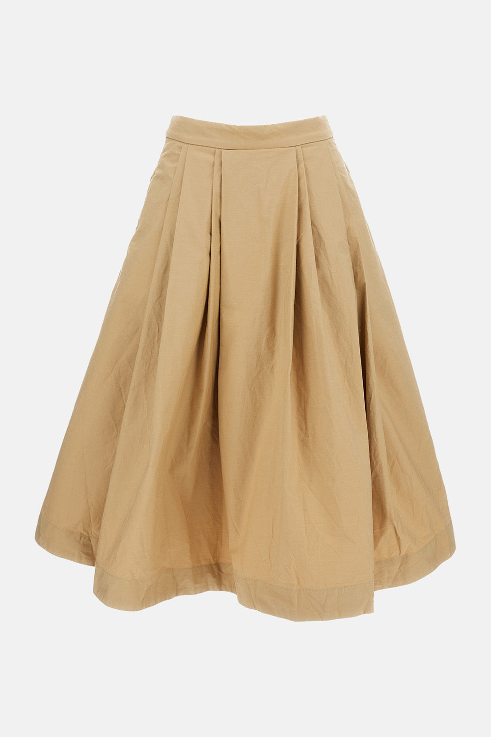 FLARED PLEATED SKIRT