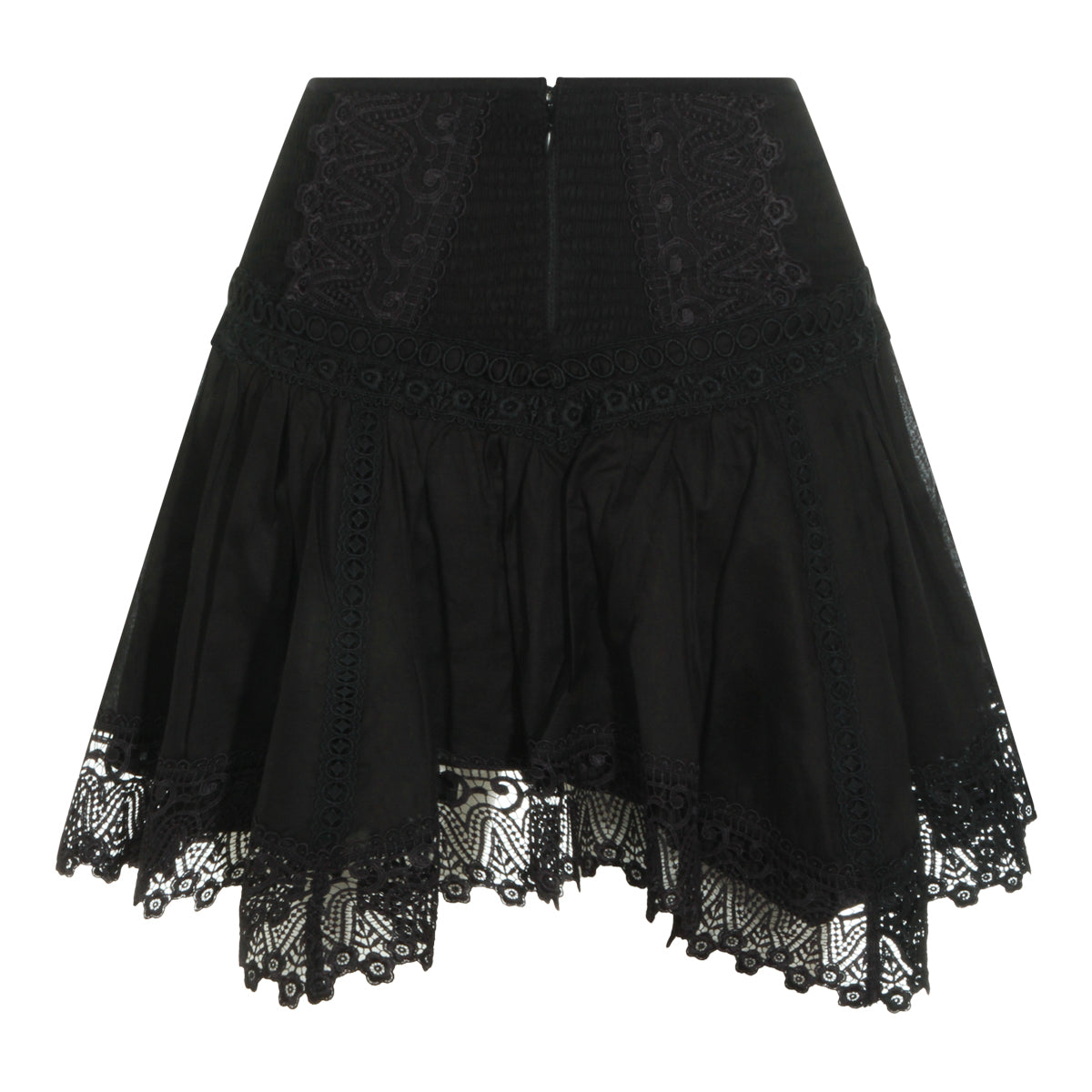 BLACK COTTON SKIRT