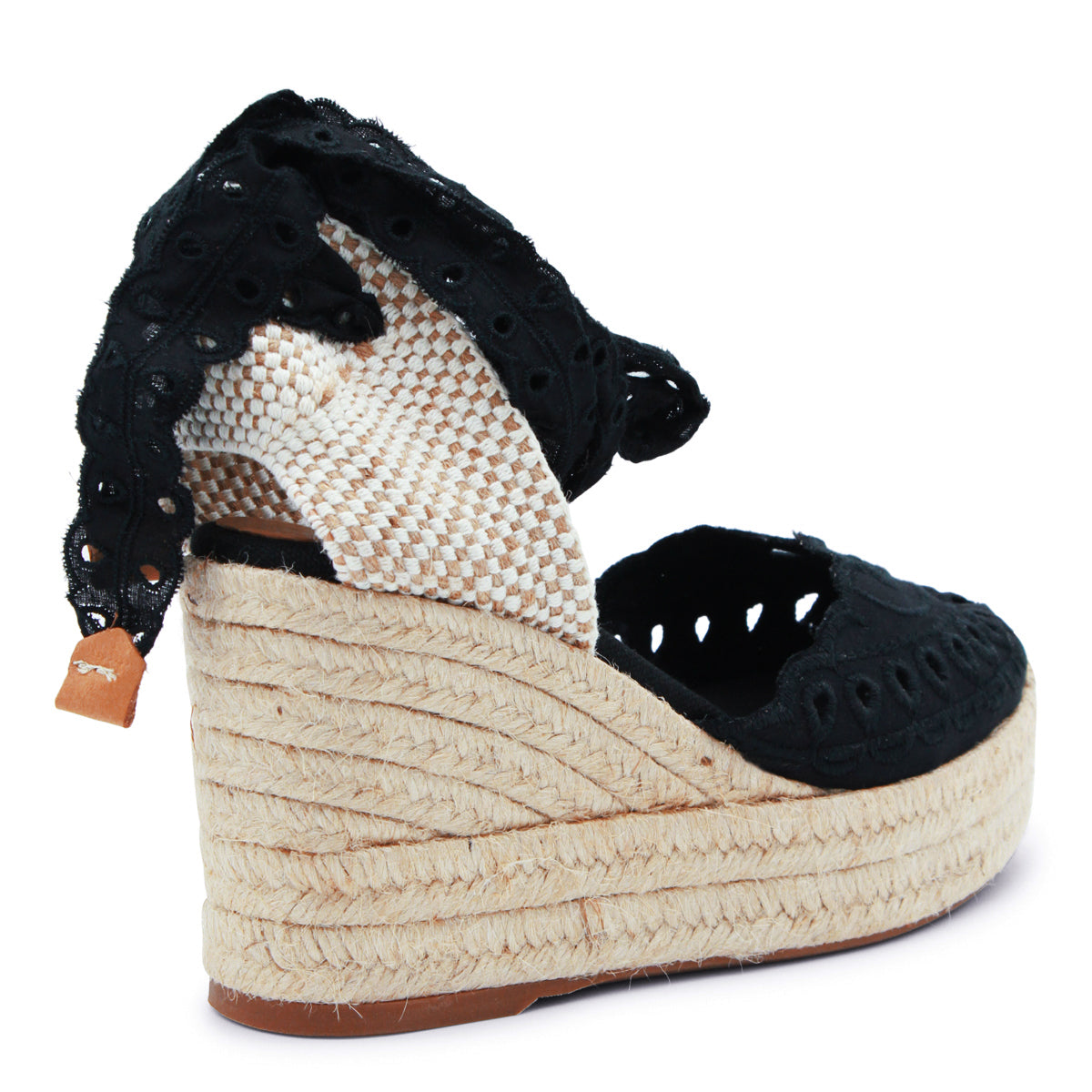 BLACK RAFFIA ESPADRILLAS