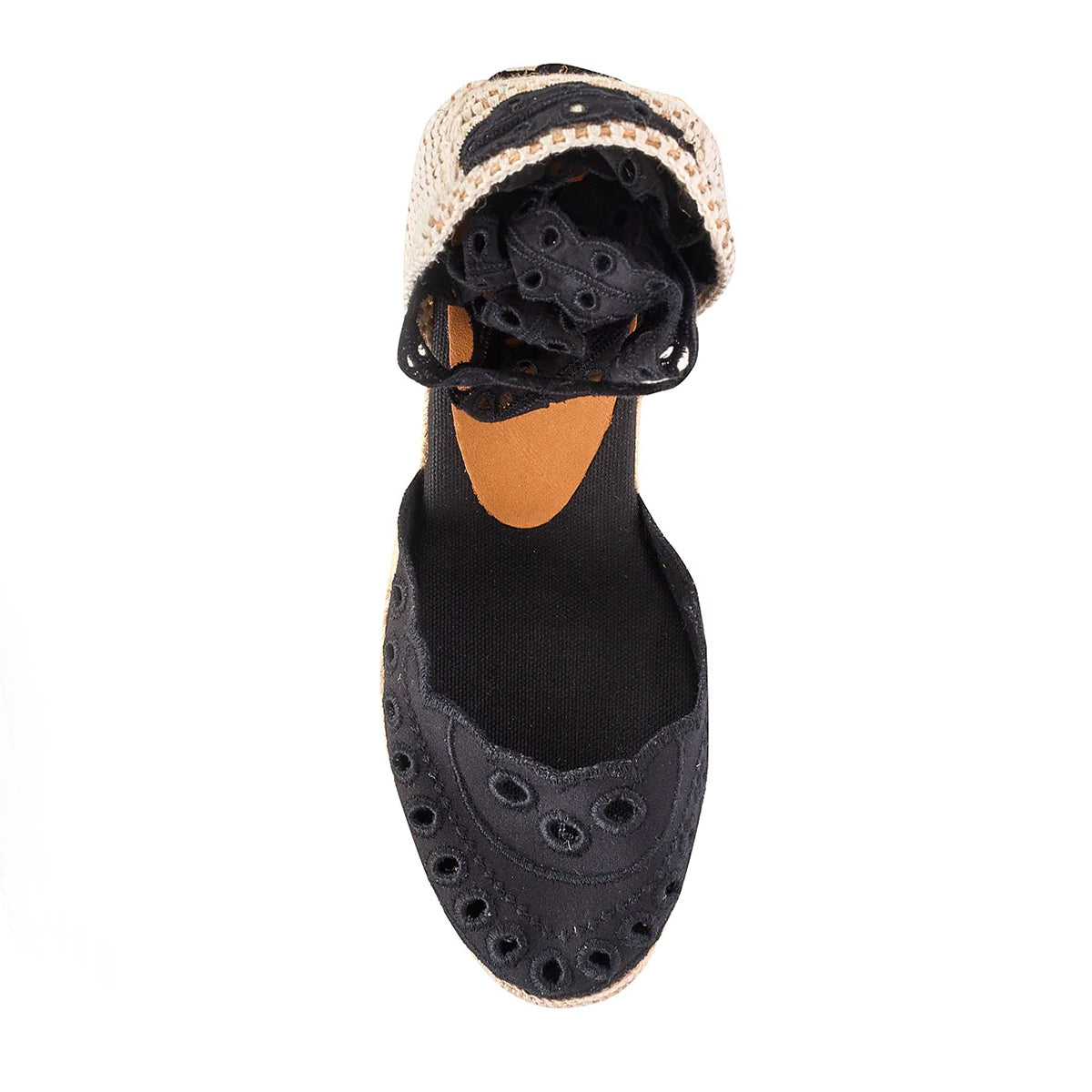 BLACK RAFFIA ESPADRILLAS