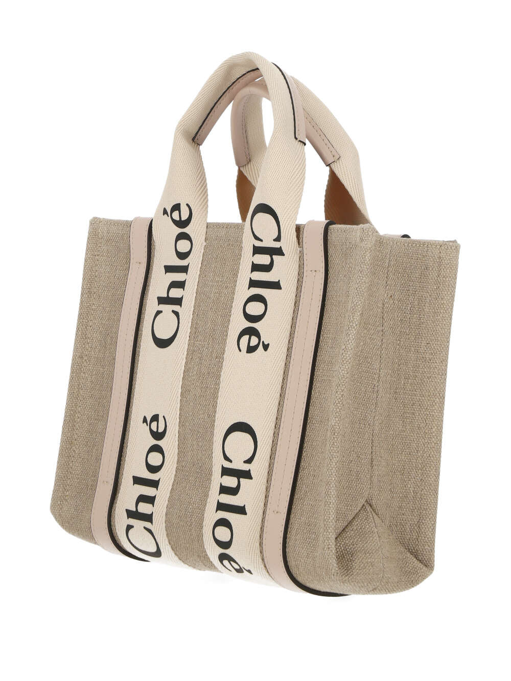 SMALL WOODY TOTE BAG IN LINEN