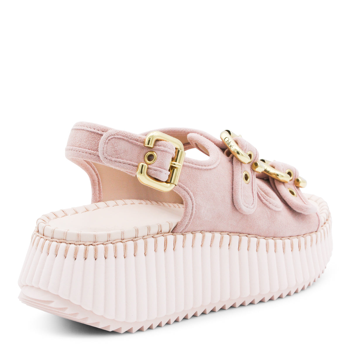 PINK LEATHER NAMA SANDALS