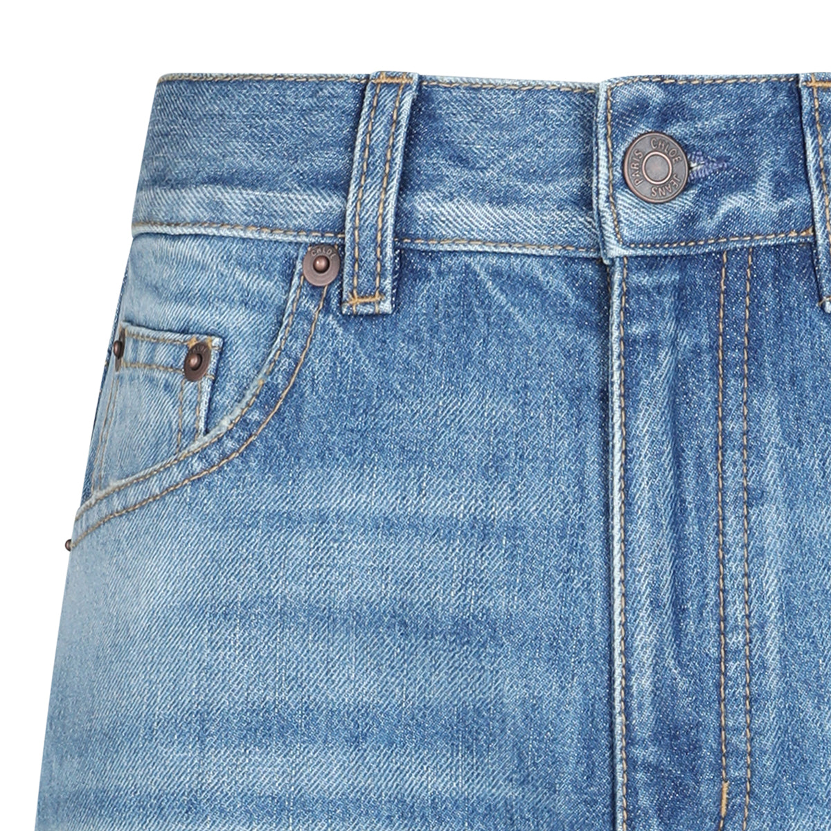 LIGHT BLUE COTTON JEANS
