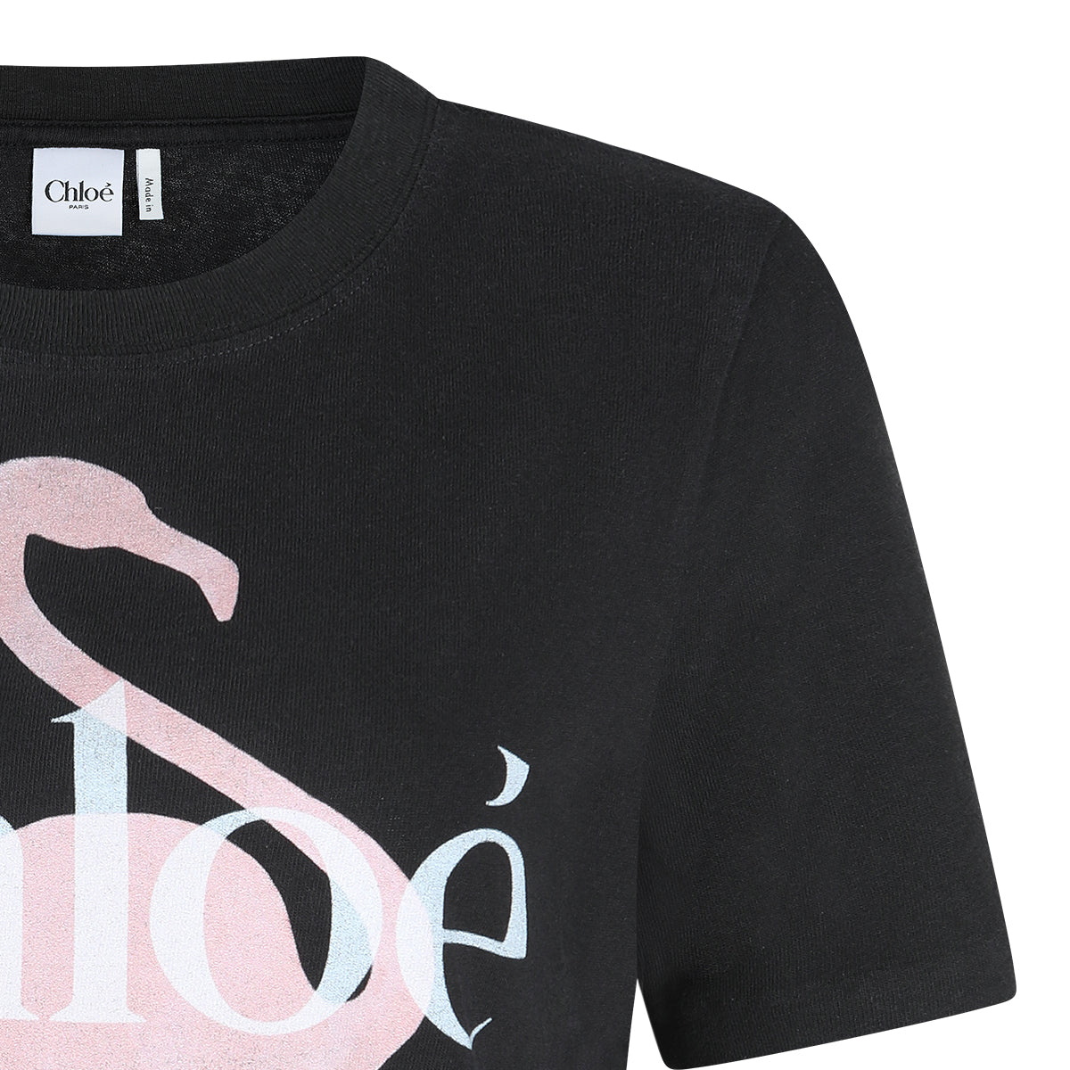 BLACK COTTON T-SHIRT