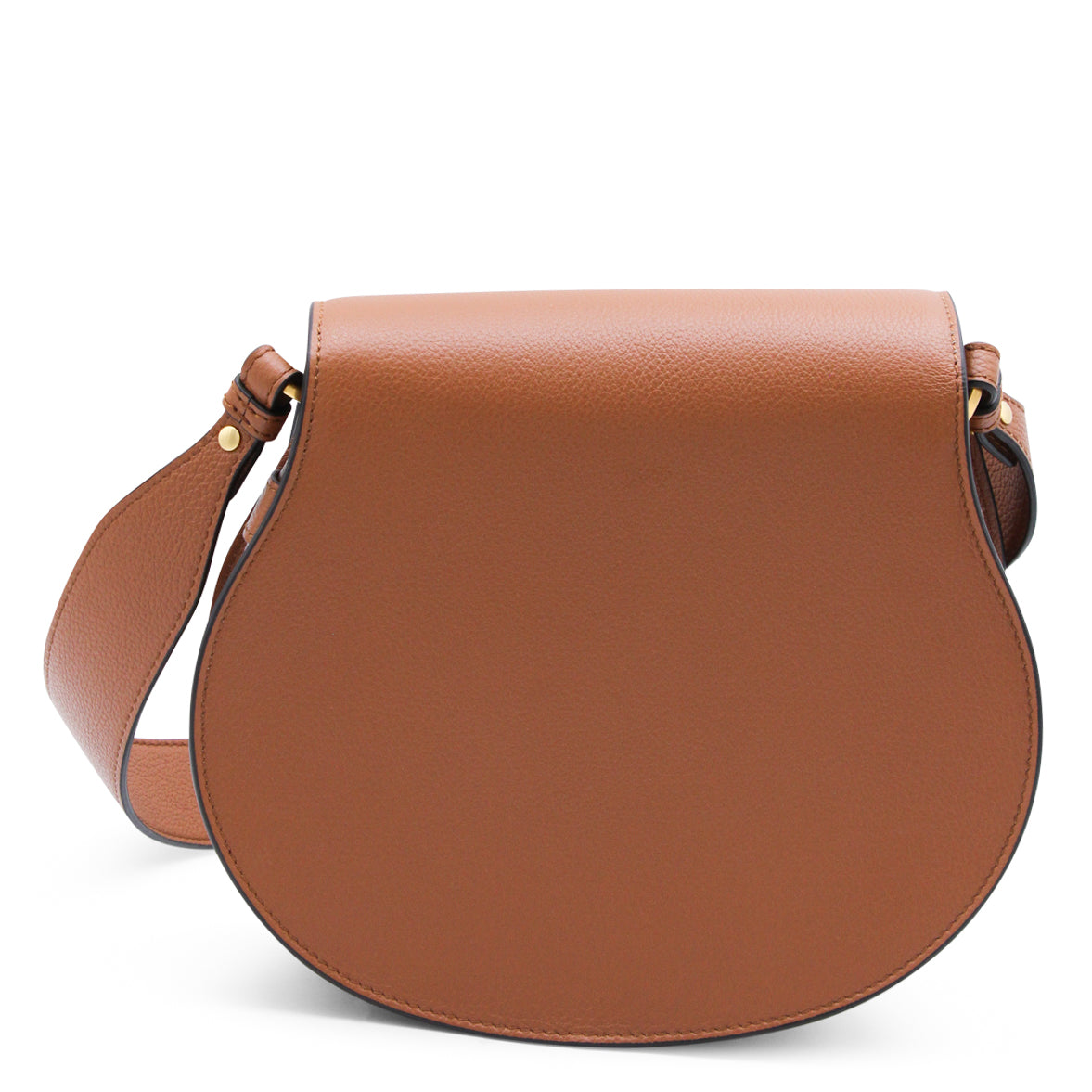 BROWN LEATHER MARCIE SHOULDER BAG