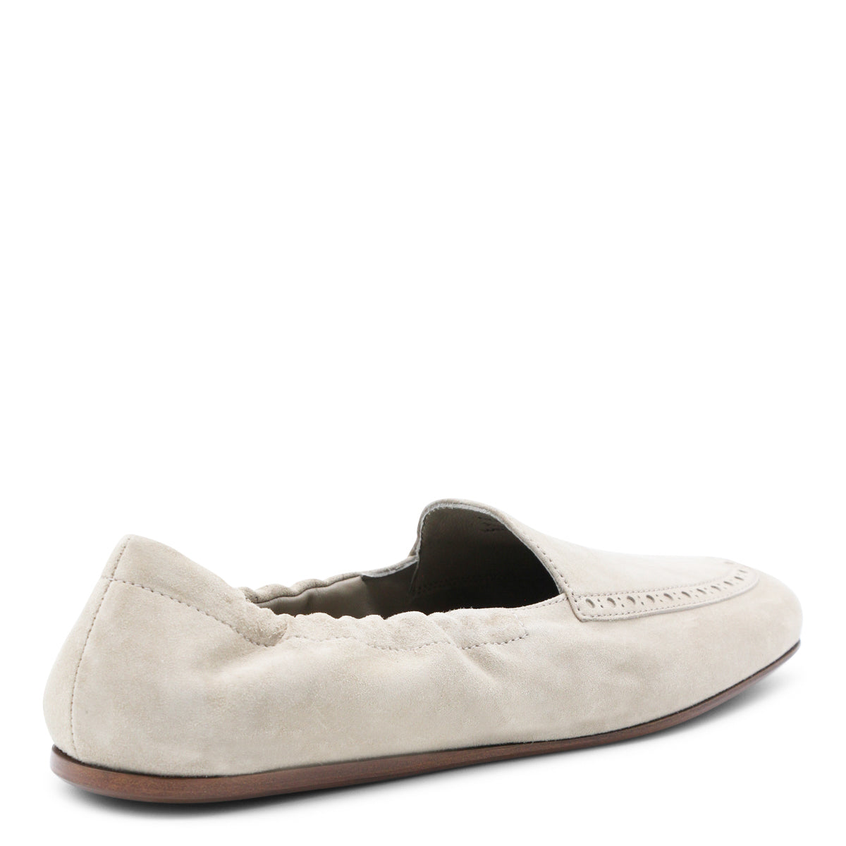 WHITE LEATHER LOAFERS
