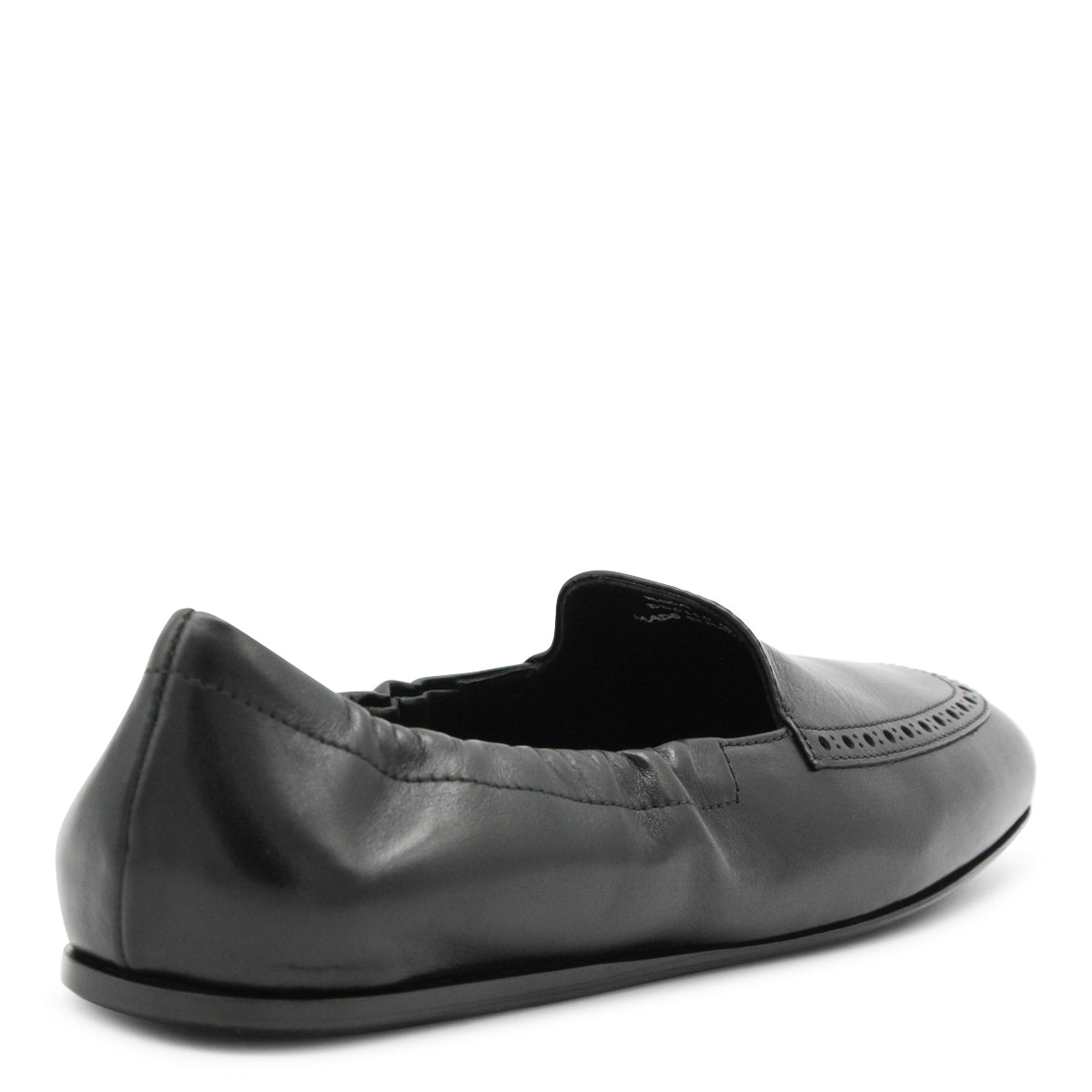 BLACK LEATHER LOAFERS