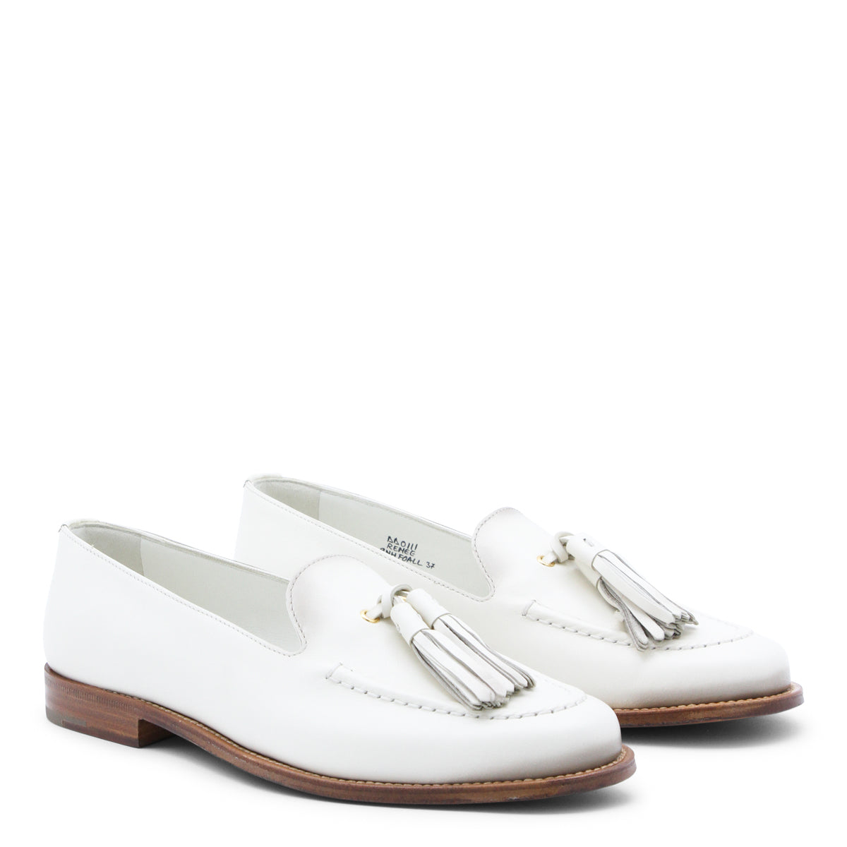 IVORY LEATHER LOAFERS