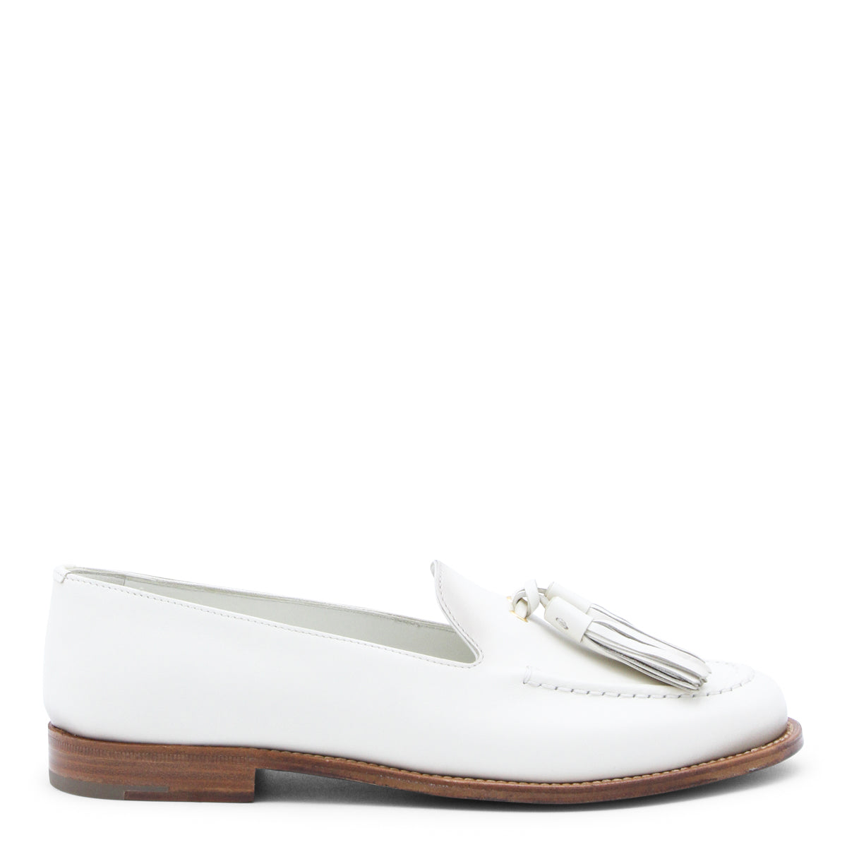 IVORY LEATHER LOAFERS