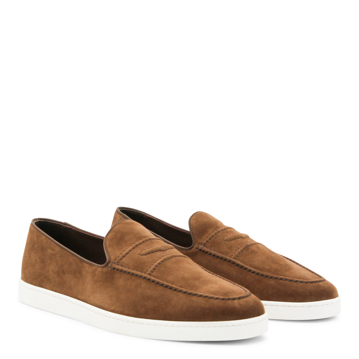 BROWN LEATHER LOAFERS