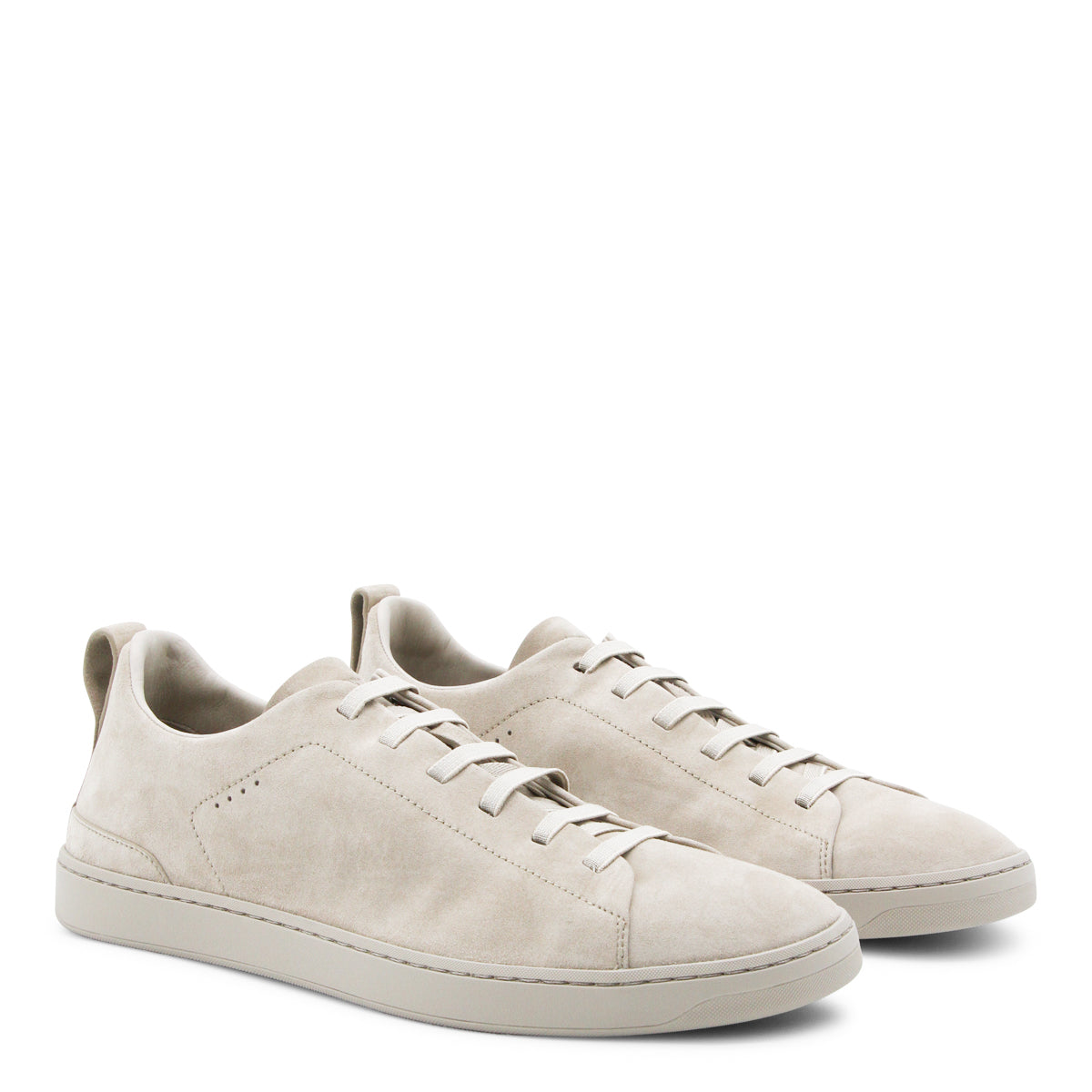 BEIGE LEATHER SNEAKERS