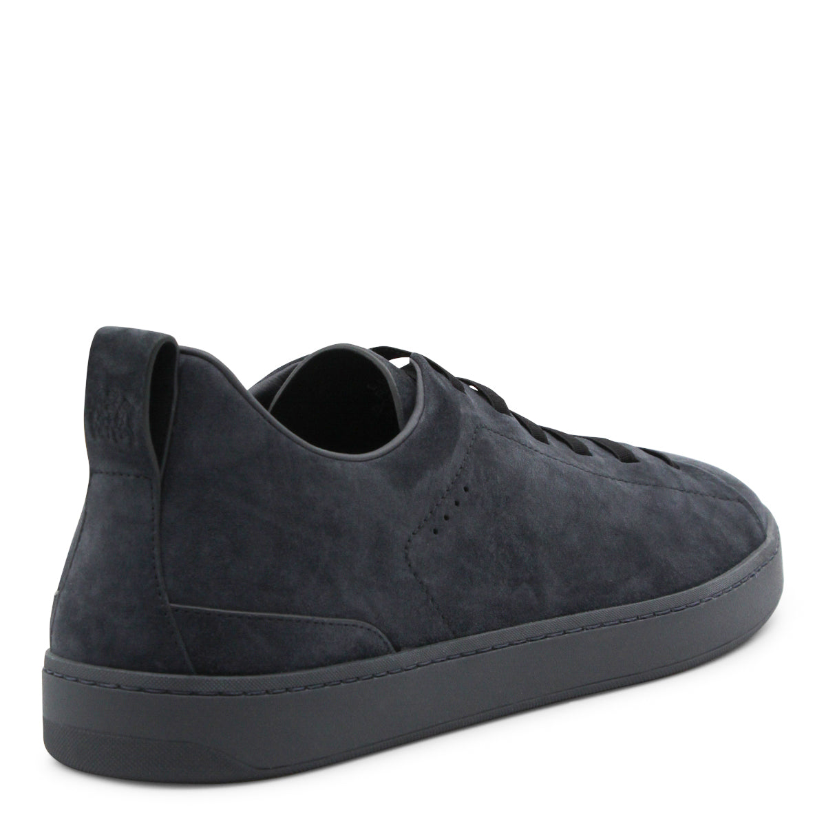 NAVY LEATHER SNEAKERS