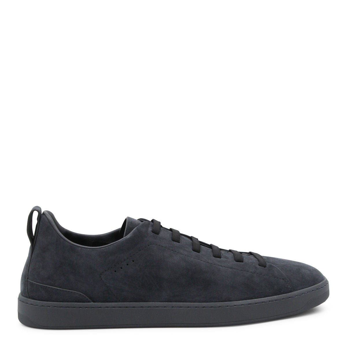 NAVY LEATHER SNEAKERS