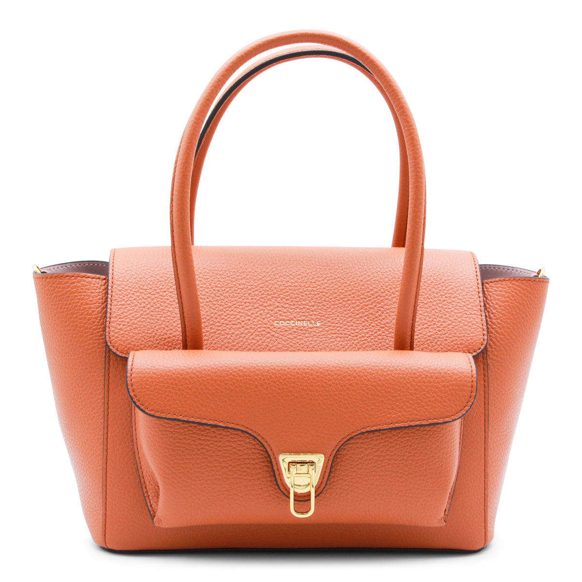CRAB LEATHER TOP HANDLE BAG
