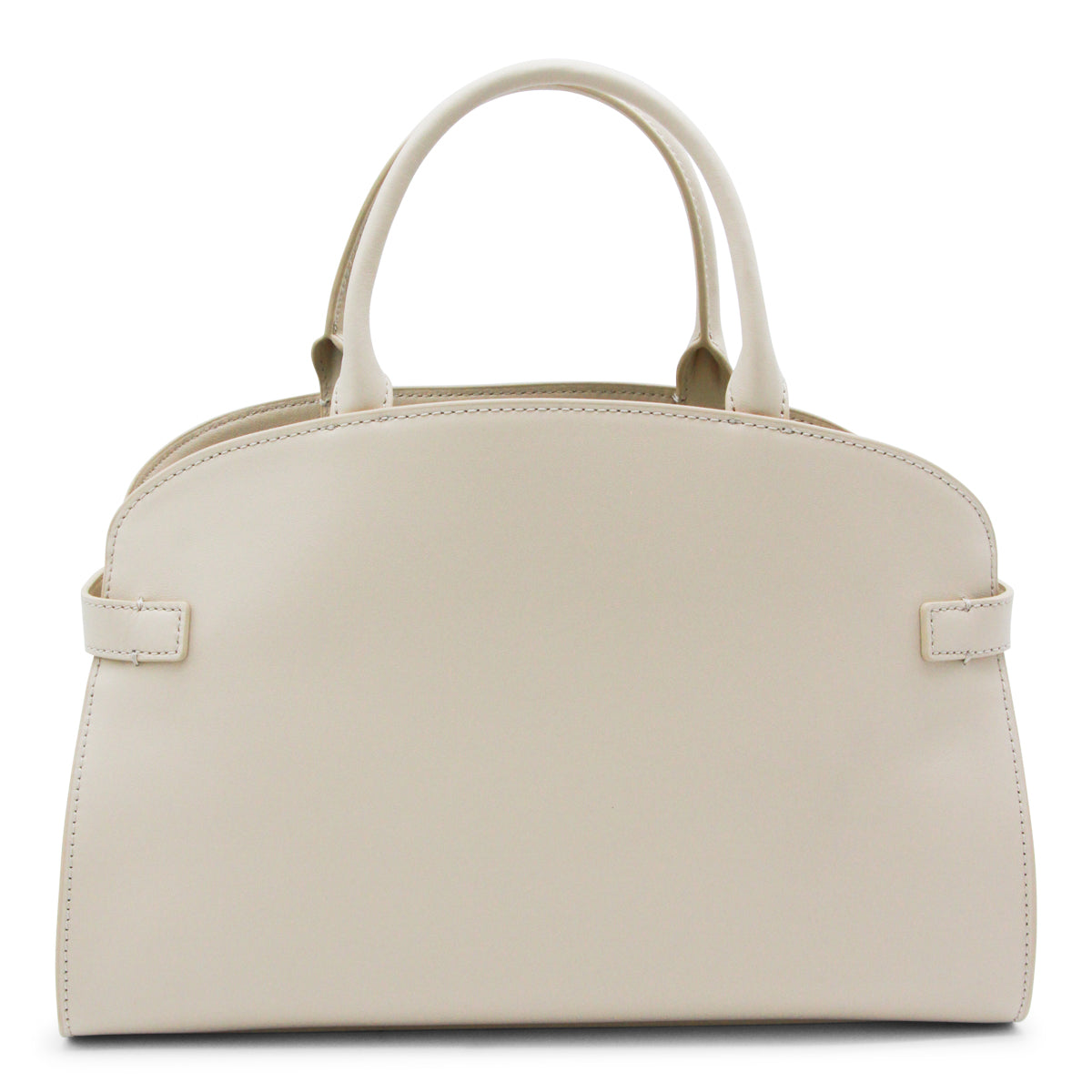 LIGHT BEIGE LEATHER SABINE TOP HANDLE BAG