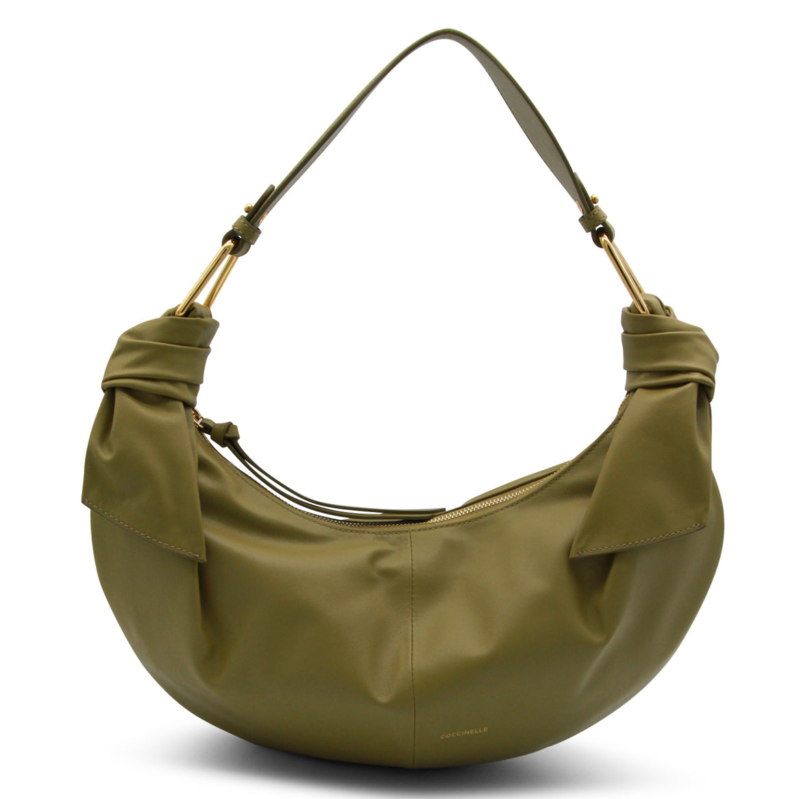 SEAGRASS LEATHER FUROSHIKI MEDIUM SHOULDER BAG