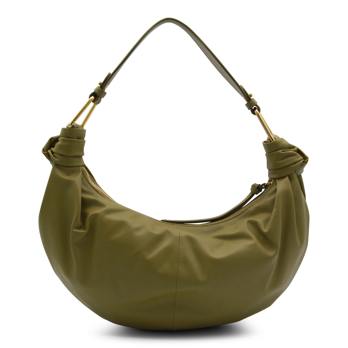SEAGRASS LEATHER FUROSHIKI MEDIUM SHOULDER BAG