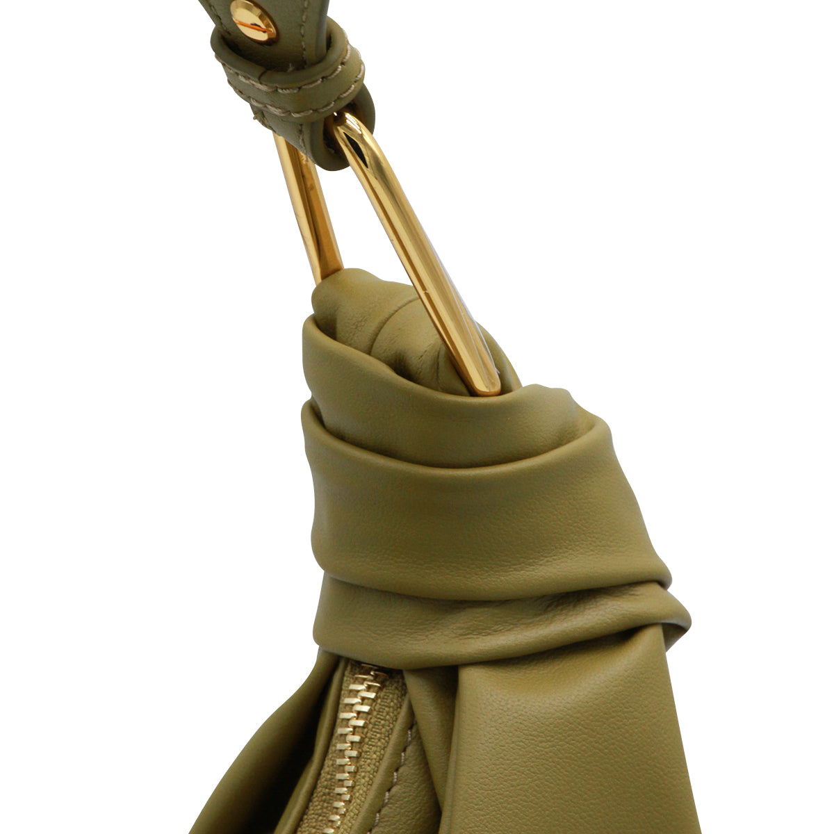SEAGRASS LEATHER FUROSHIKI MEDIUM SHOULDER BAG