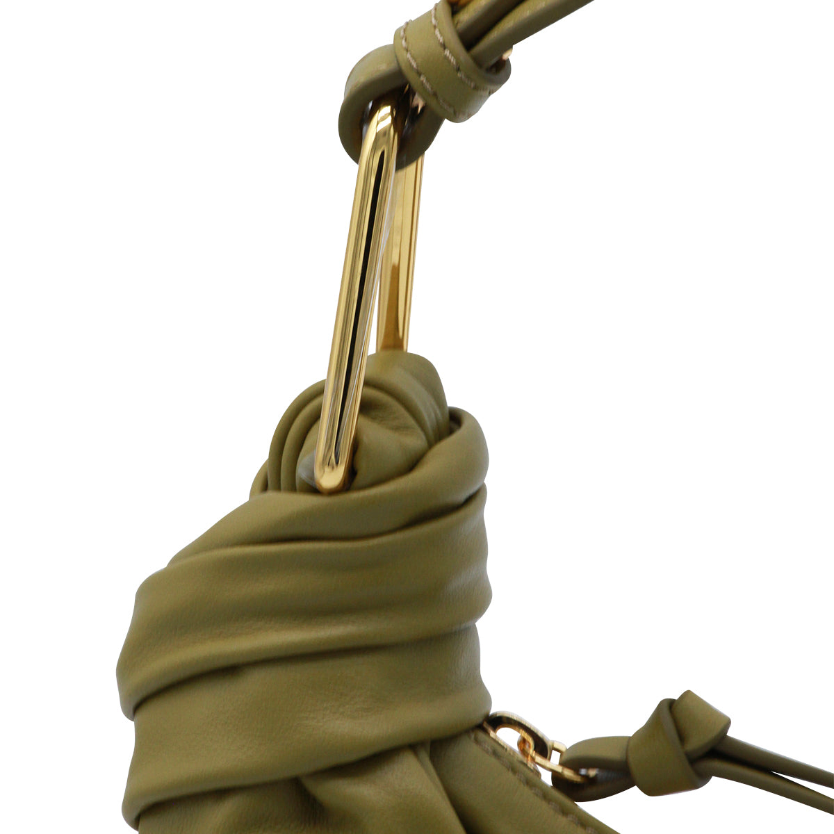 SEAGRASS LEATHER FUROSHIKI SHOULDER BAG
