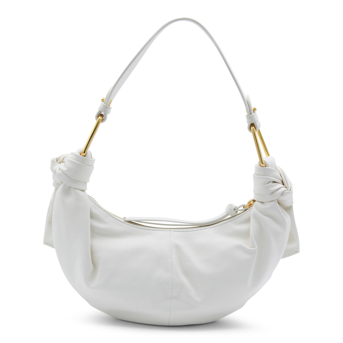 PEARL LEATHER FUROSHIKI SHOULDER BAG