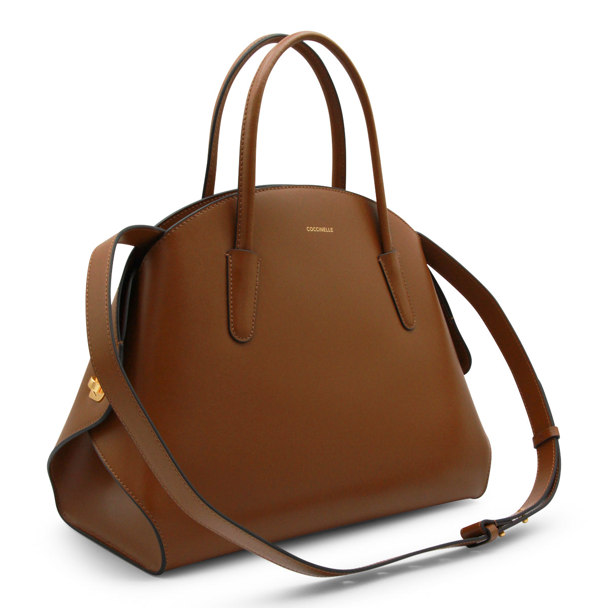 COGNAC LEATHER TYLDE TOP HANDLE BAG