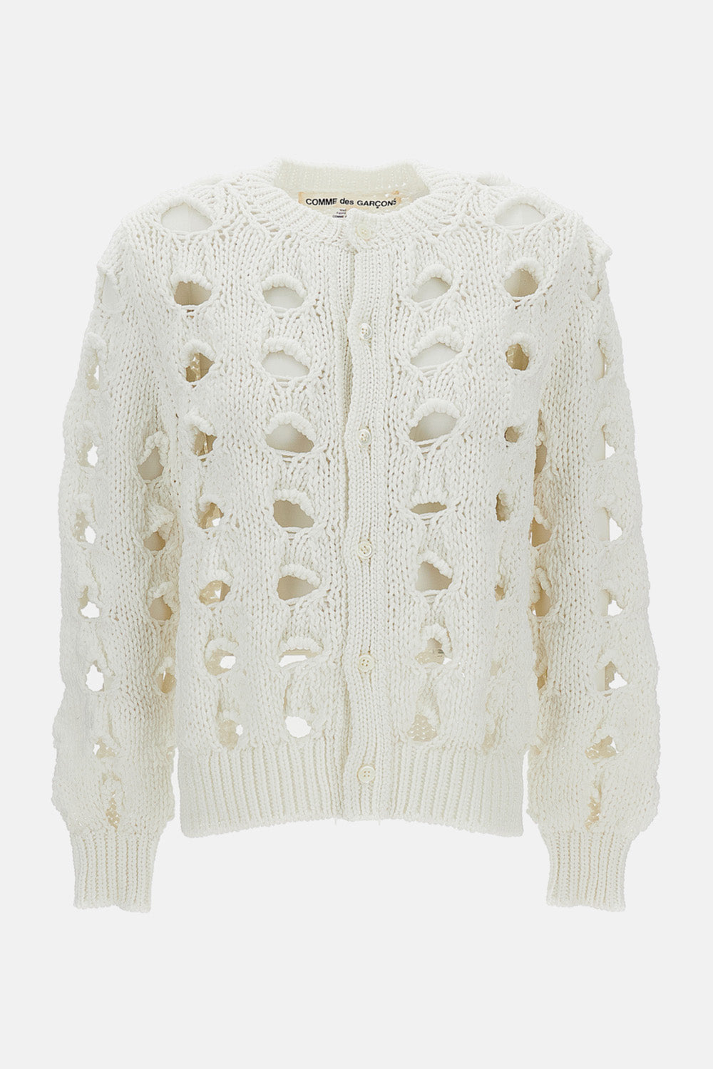 CROPPED OPENWORK CARDIGAN