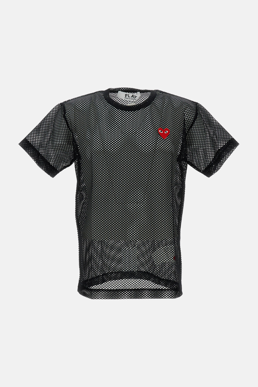 MESH T-SHIRT RED HEART EMBLEM