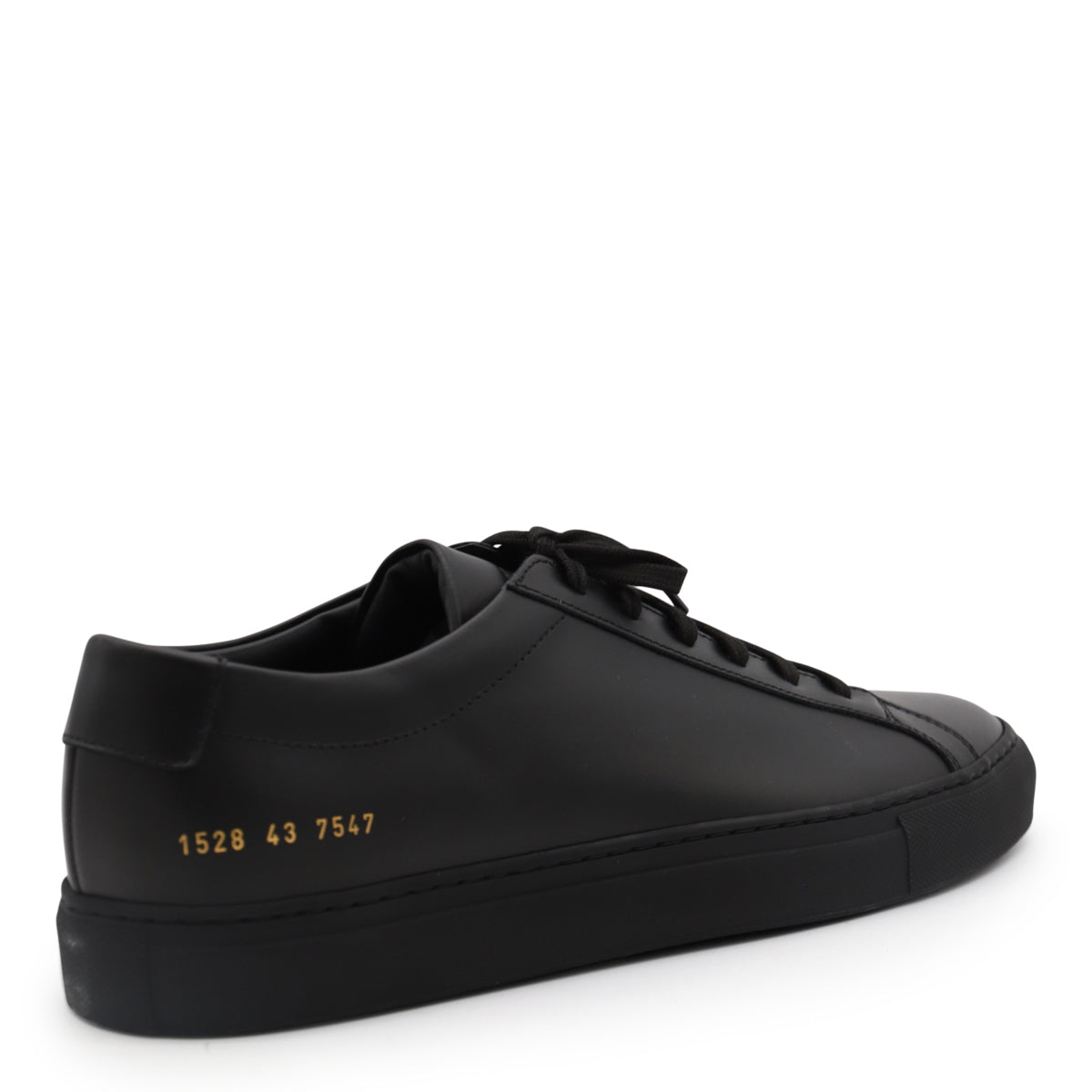BLACK LEATHER SNEAKERS