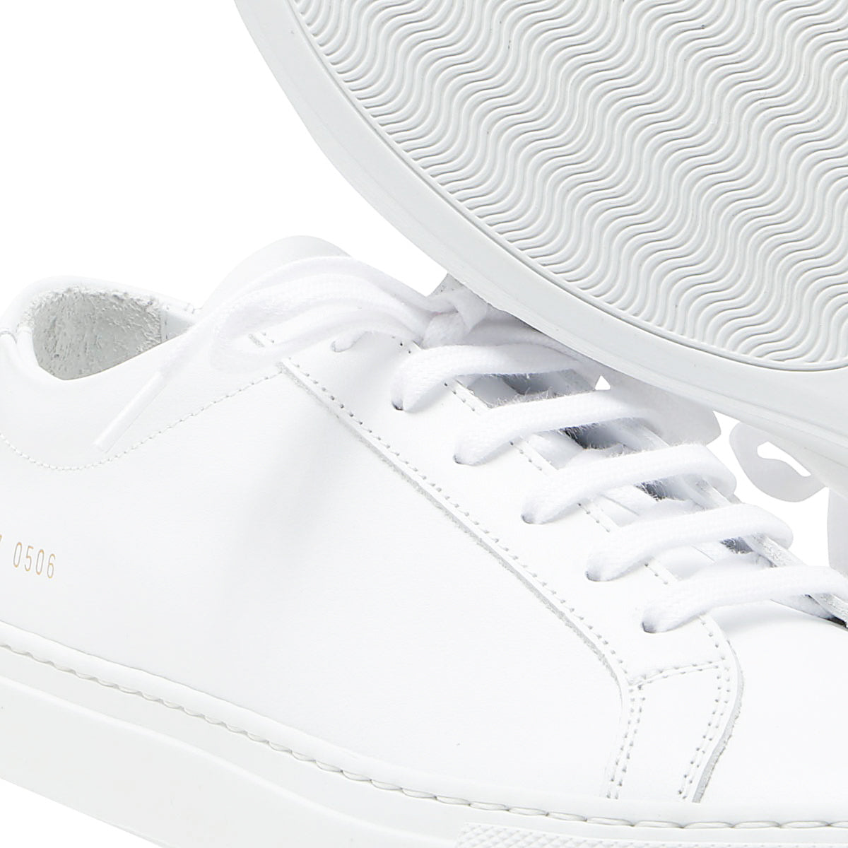 WHITE LEATHER SNEAKERS
