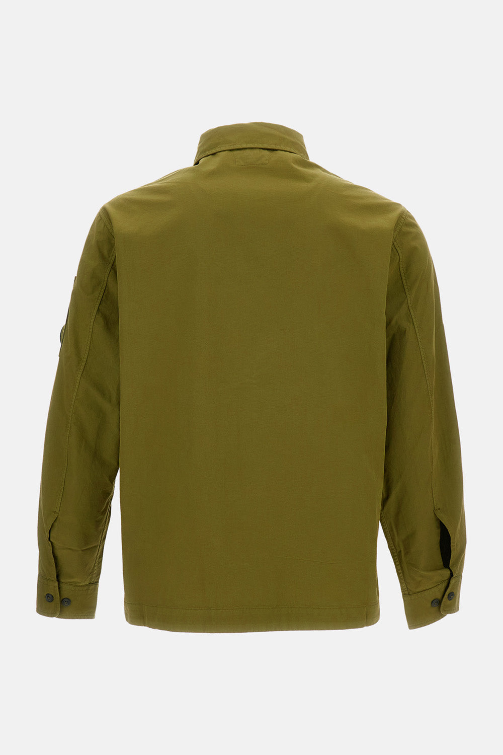 ORGANIC GABARDINE ZIP-UP OVERSHIRT