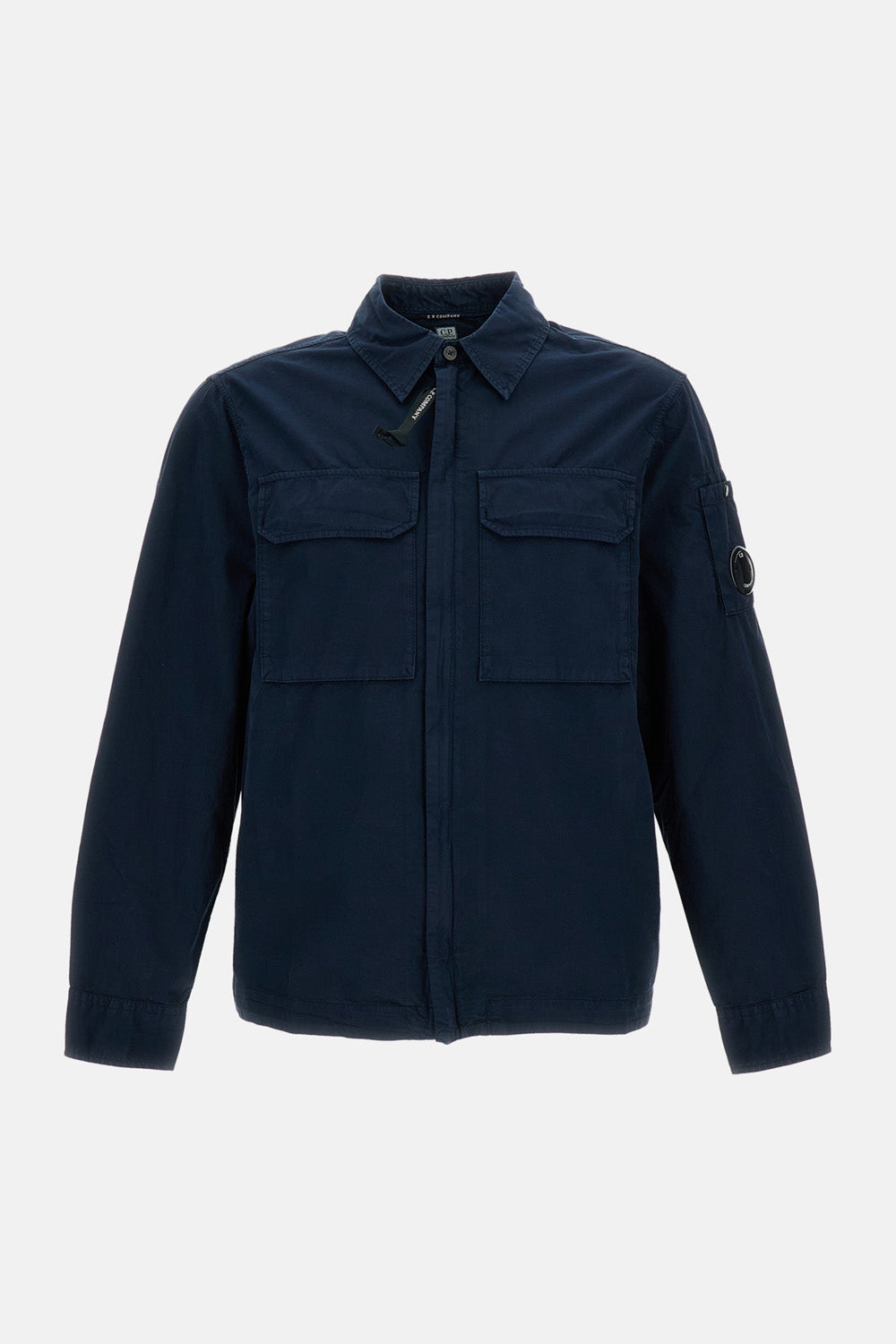 ORGANIC GABARDINE ZIP-UP OVERSHIRT