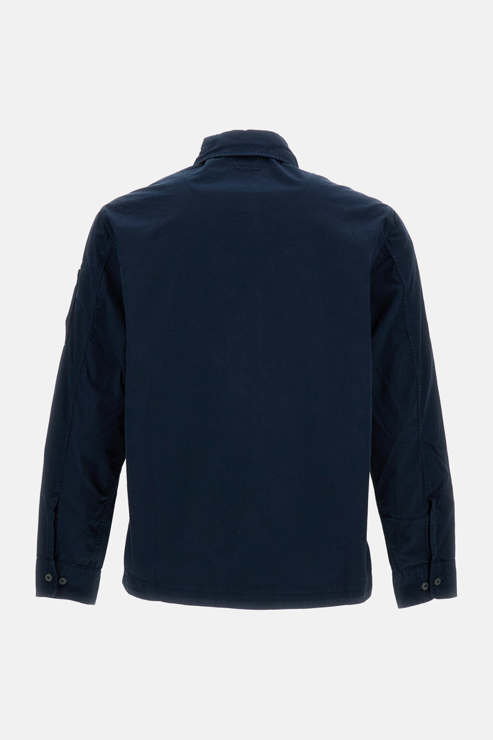 ORGANIC GABARDINE ZIP-UP OVERSHIRT