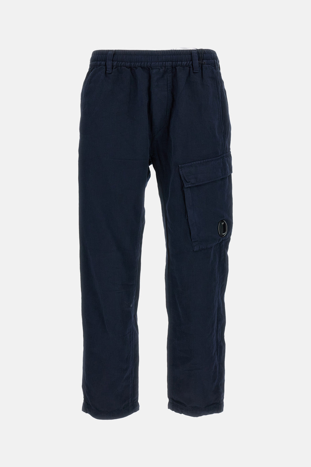 LINEN BLENDED CARGO TROUSERS