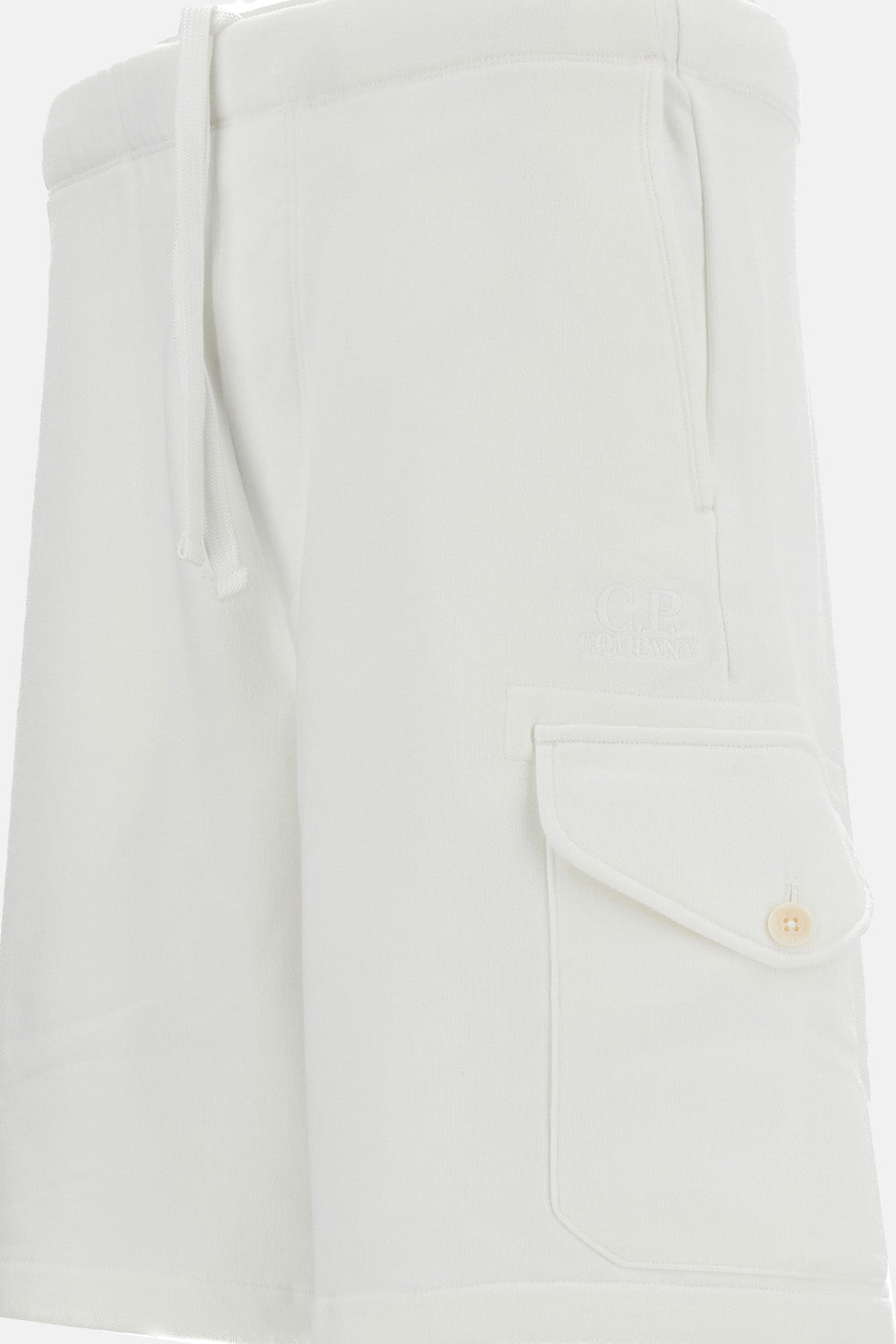 DIAGONAL RAISED FLEECE CARGO SWEATSHORTS