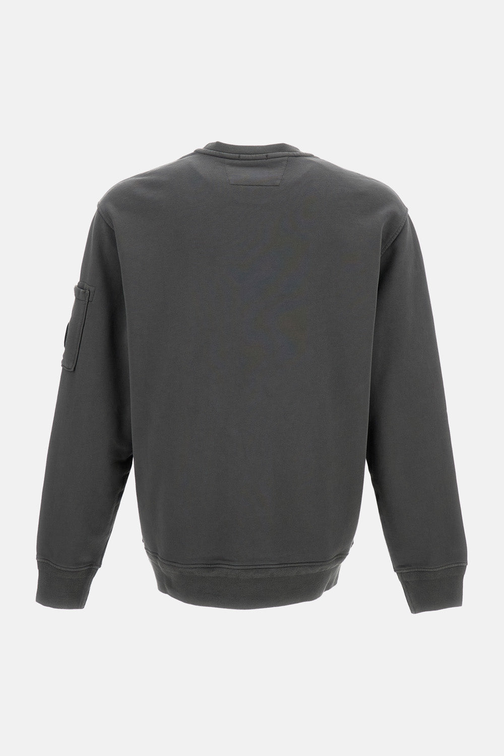 COTTON DIAGONAL FLEECE CREWNECK LENS SWEATSHIRT