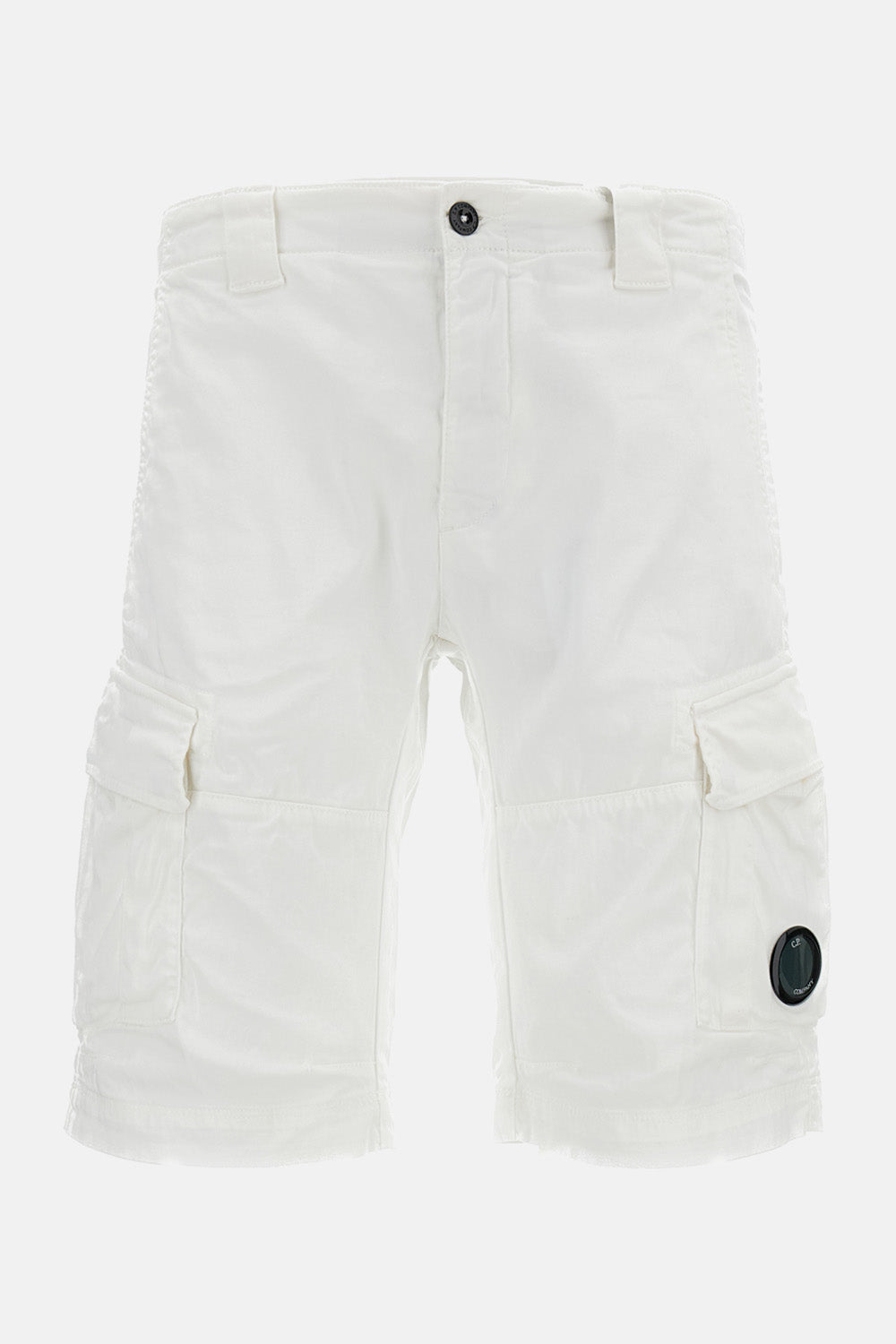 STRETCH SATEEN CARGO LENS SHORTS