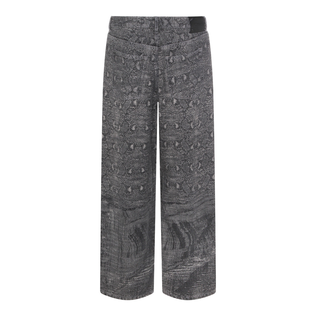 DENIM SNAKED OVERSIZED PANTS