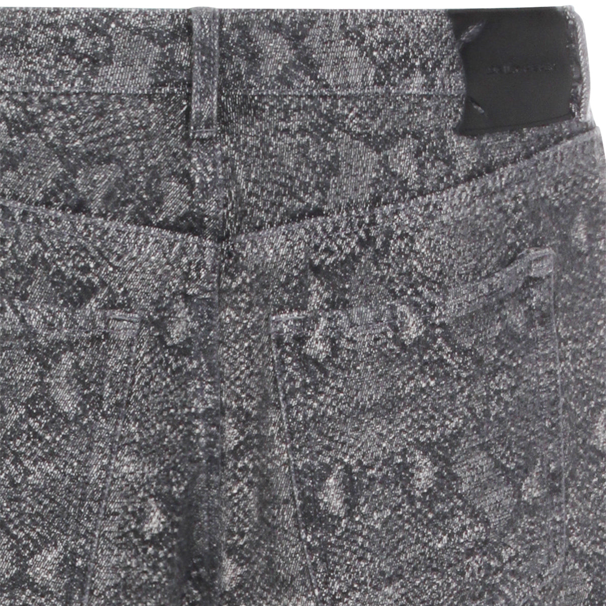 DENIM SNAKED OVERSIZED PANTS